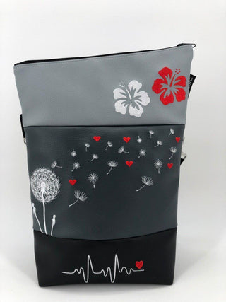 Dandelion with hearts &amp; hibiscus