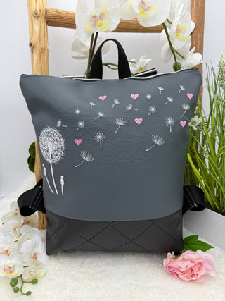 Pusteblume mit Herzen - rosa Akzente