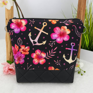 Hummingbird with lily and butterflies